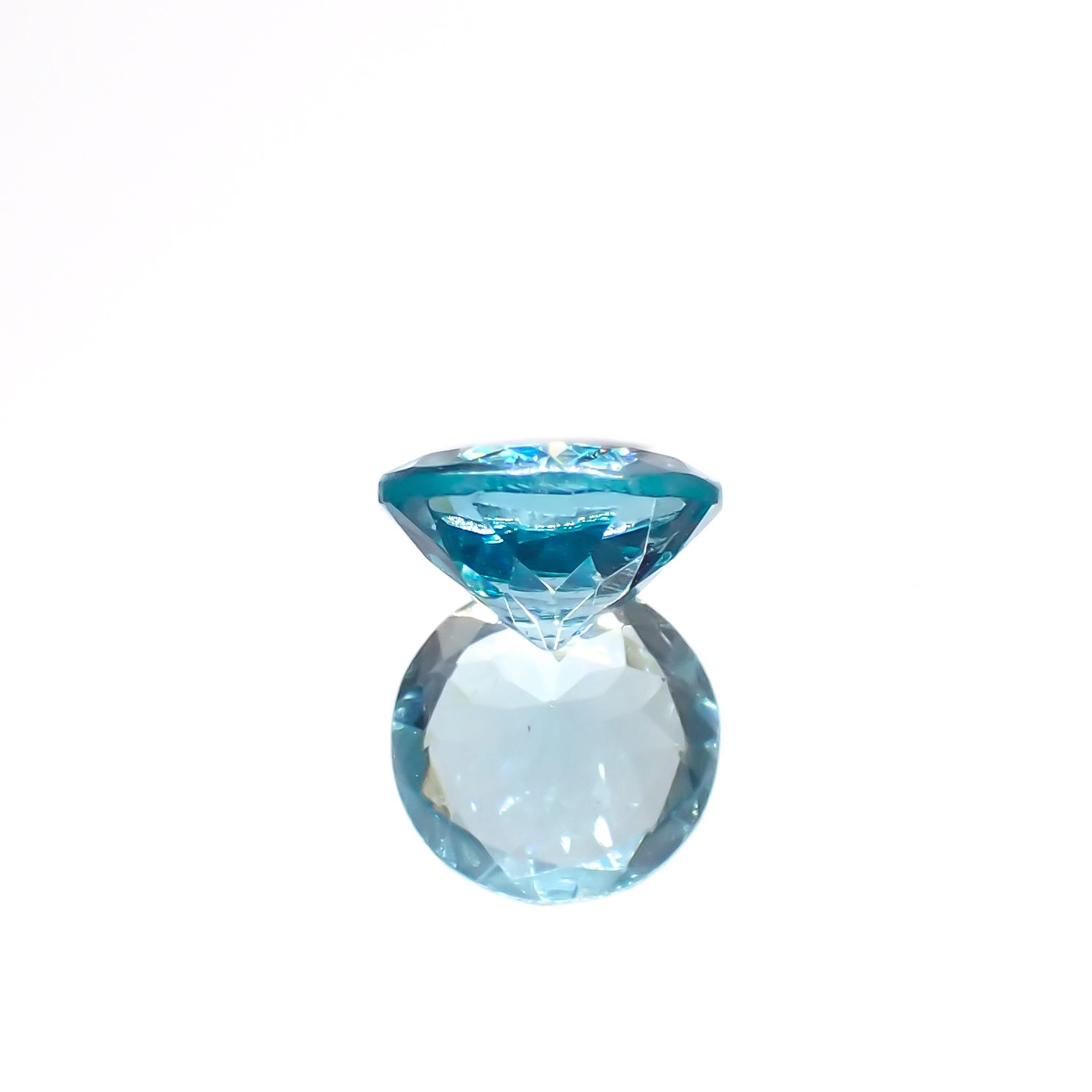 アパタイト(宝石名アパタイト)ブラジル産 1.19ct 識別済[230321341]6.8x6.8mm前後
