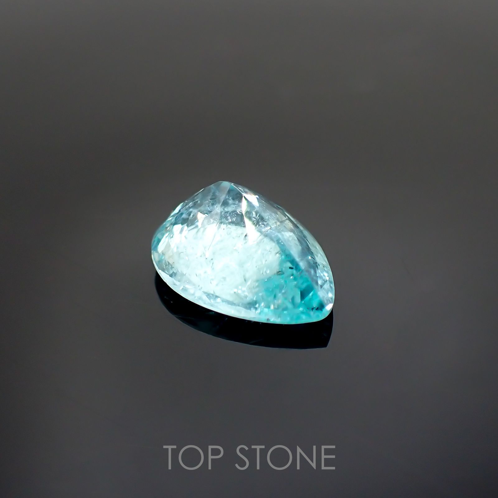 パライバトルマリン(宝石名トルマリン/別名パライバ・トルマリン) モザンビーク産 3.25ct GIA鑑付[19110916]12.4×9.1mm前後