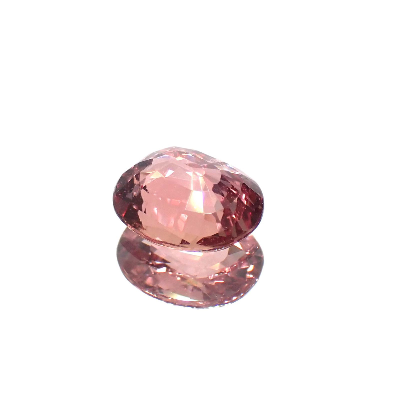 パパラチャサファイア(宝石名パパラチャサファイア) スリランカ産 0.88ct GIA鑑付[20062895]6.4×5.5mm前後