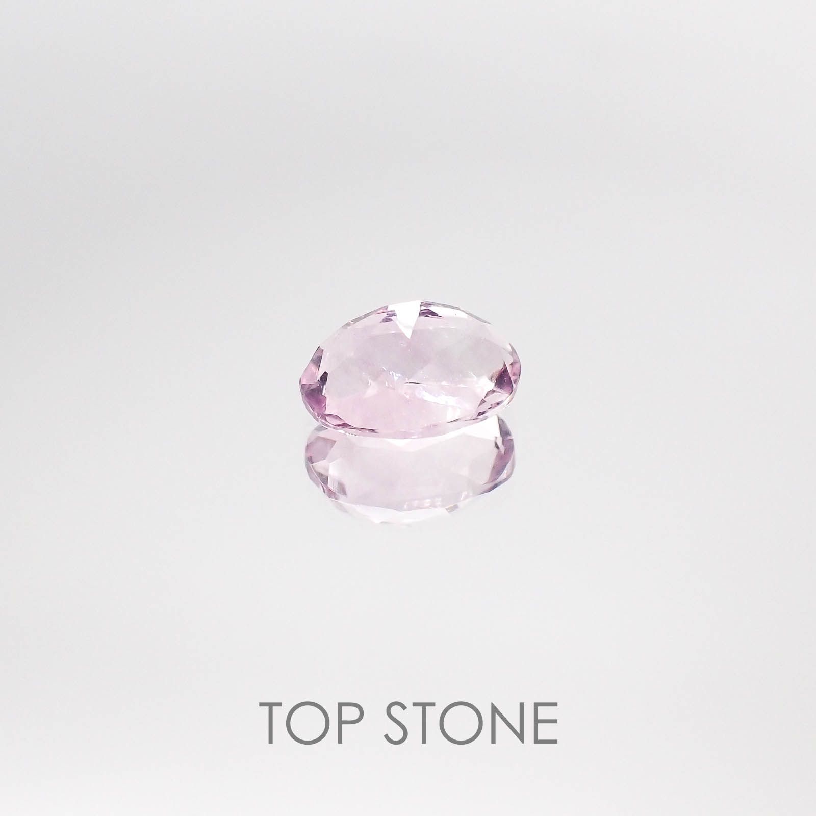 ピンクフローライト(宝石名ピンク・フルオライト) ブラジル産 1.58ct 識別済[20084748]8×6.1mm前後