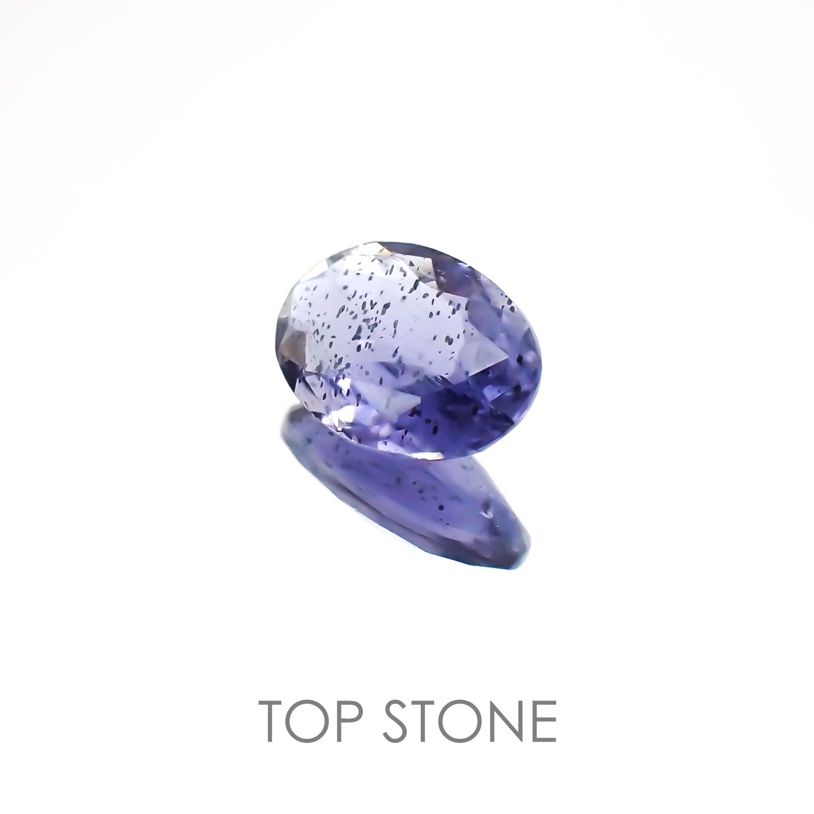 アイオライトサンストーン インド・ブラジル産 ルース 0.75ct[20128412]8×5.6mm前後