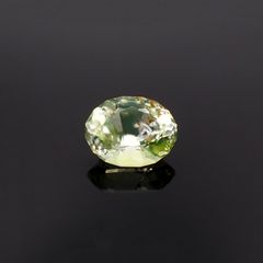 ハイアライトオパール(宝石名イエローグリーン コモン・オパール/別名ハイアライト)メキシコ産 ソ付(彩珠) 2.049ct / 9.9x7.7mm前後 [230119873]