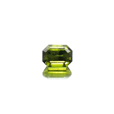 デマントイドガーネット(宝石名デマントイド・ガーネット) ロシア産 0.711ct ソ付(彩珠)[210711613]5.4×3.9mm前後