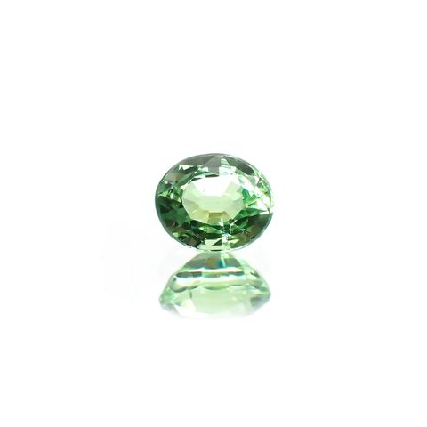 ミントガーネット(宝石名グリーン グロッシュラー・ガーネット) タンザニア産 0.55ct 識別済[210711927]5×4.2mm前後