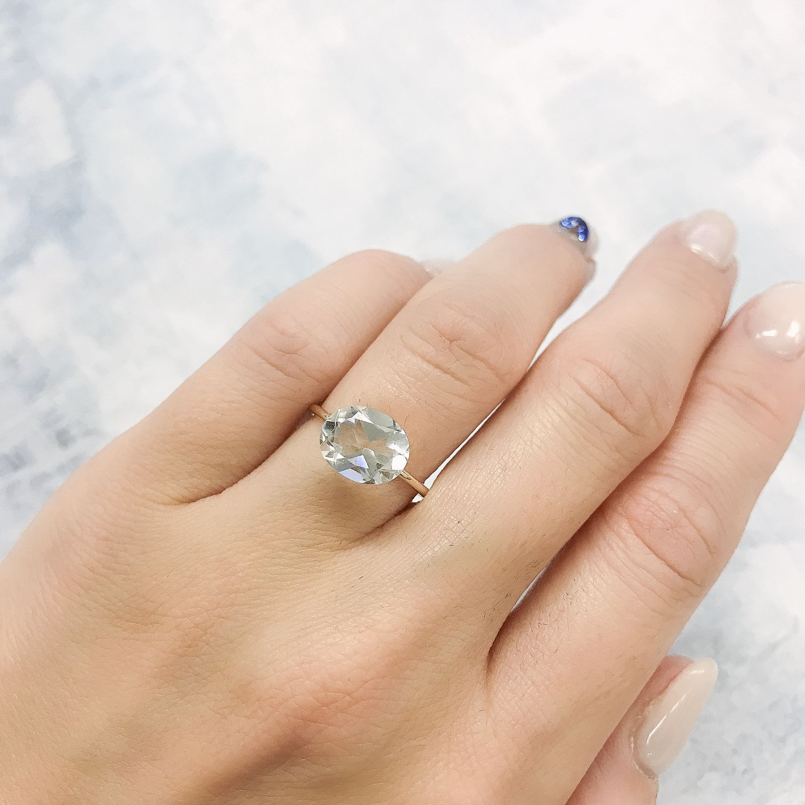 ハーキマーダイヤモンド アメリカ・ニューヨーク州産 2.29ct[220515723]10.1x8.1mm前後