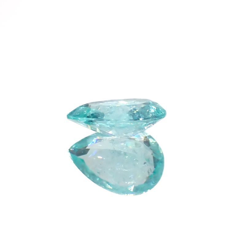 パライバトルマリン(宝石名トルマリン/別名パライバ・トルマリン)ブラジル・キントス鉱山産 0.514ct ソ付(宝貴協)[221018832]6.8x5mm前後