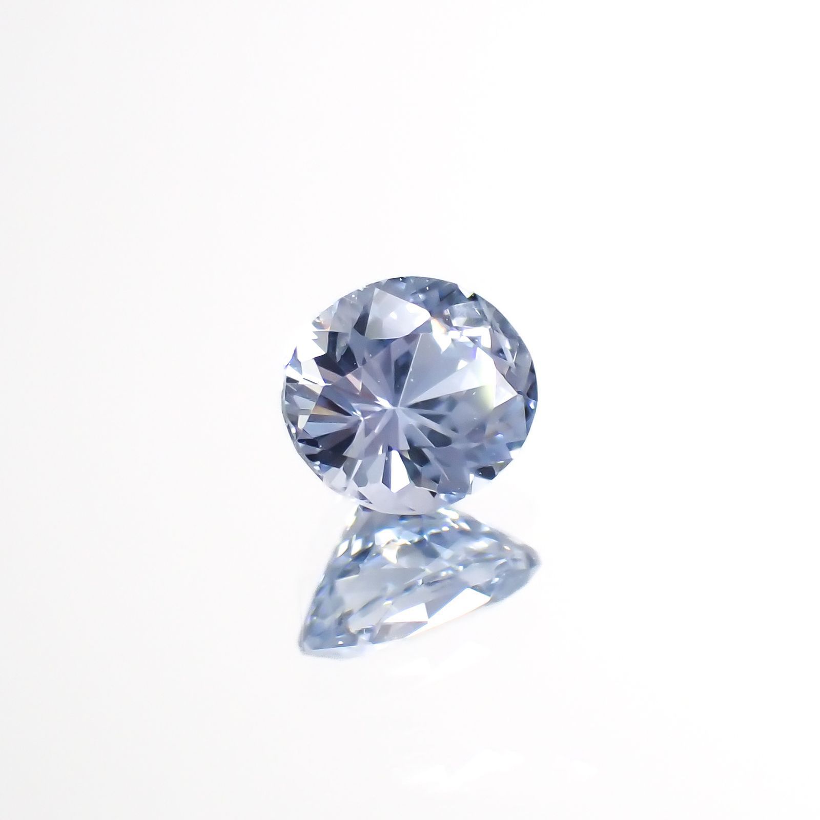 アイスブルーサファイア(宝石名サファイア)スリランカ/マダガスカル産 0.28ct 識別済[220918073]4x3.6mm前後