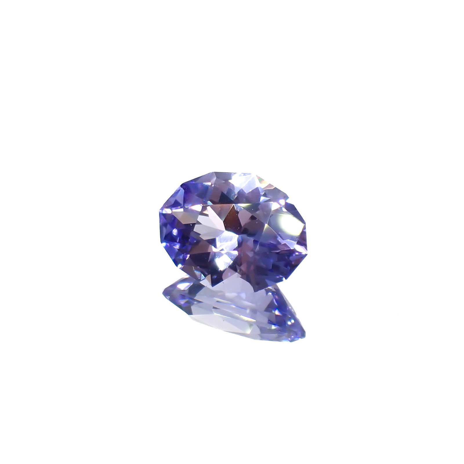◇カスタムカット◇タンザナイト(宝石名タンザナイト)タンザニア産 1.31ct 識別済[221118959]8.6x6.5mm前後