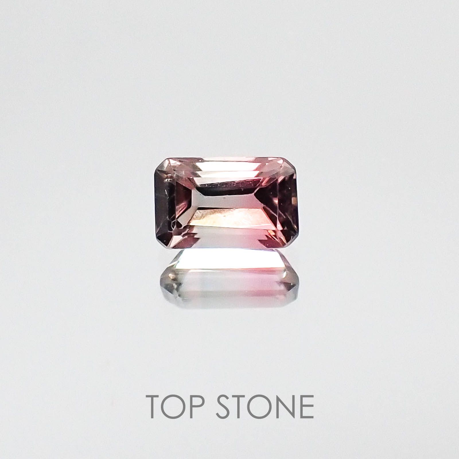 バイカラートルマリン(宝石名バイカラー・トルマリン) ブラジル産 0.36ct 識別済[20074041]5.1×3.3mm前後
