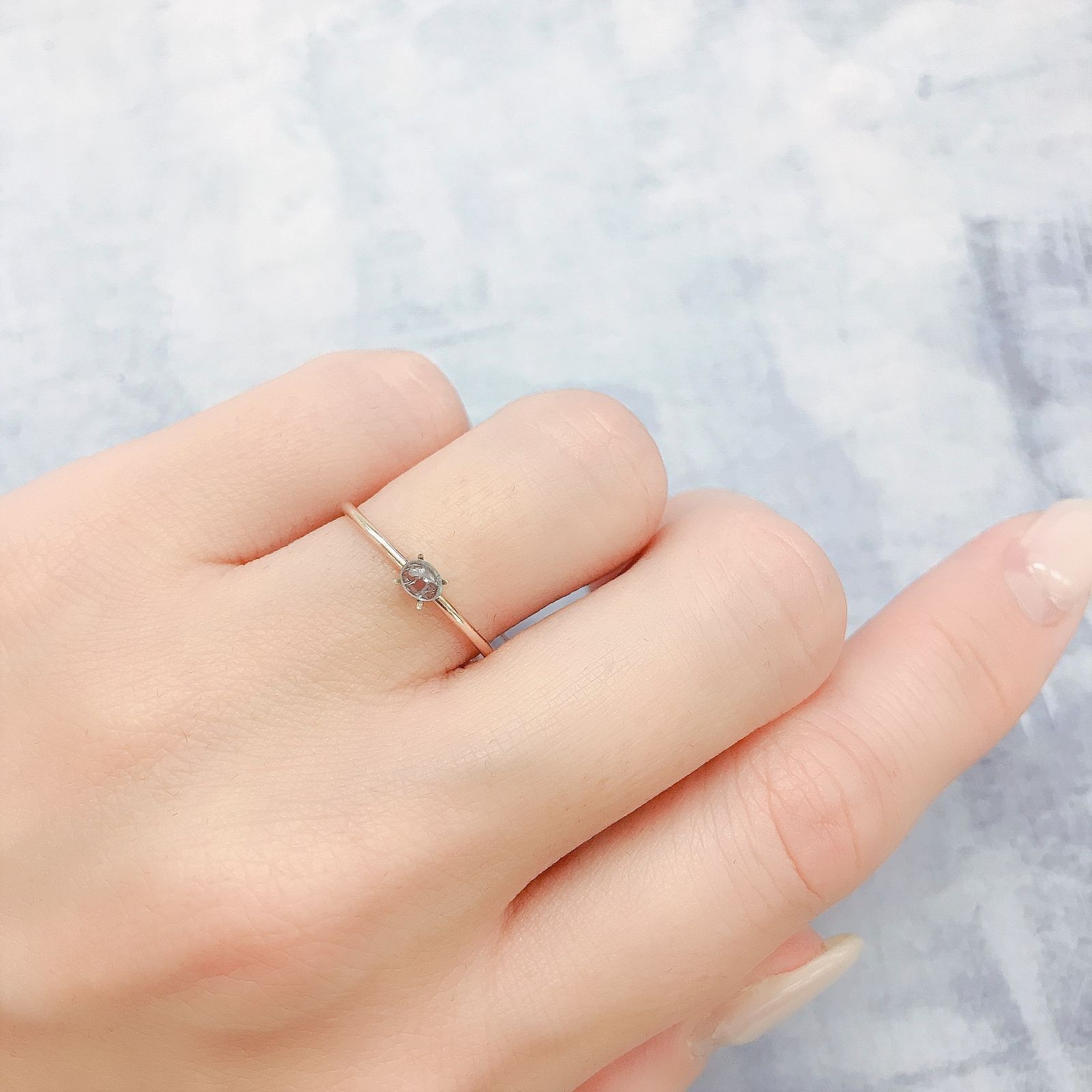 ブルーコーネルピン(宝石名コーネルピン)タンザニア産 0.13ct 識別済[220616298]3.6x2.9mm前後