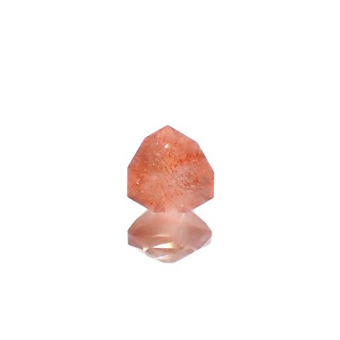 ◇カスタムカット◇ストロベリークォーツ カザフスタン産 0.87ct[240125489]6.3x6.3mm前後