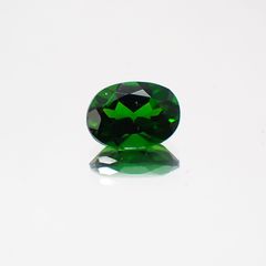 クロムダイオプサイド(宝石名クロム・ダイオプサイド)ロシア産 0.85ct 識別済[231224962]7x5.1mm前後