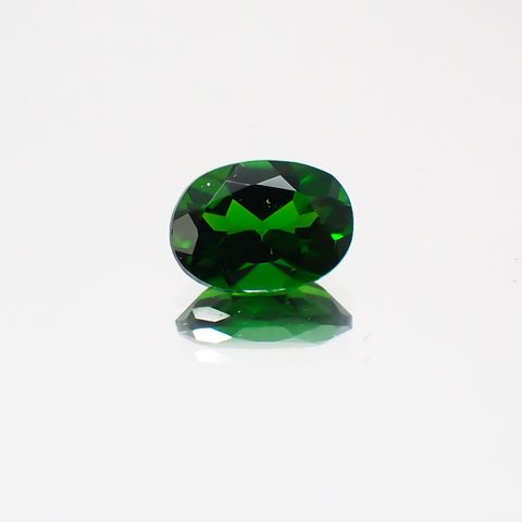 クロムダイオプサイド(宝石名クロム・ダイオプサイド)ロシア産 0.85ct 識別済[231224962]7x5.1mm前後