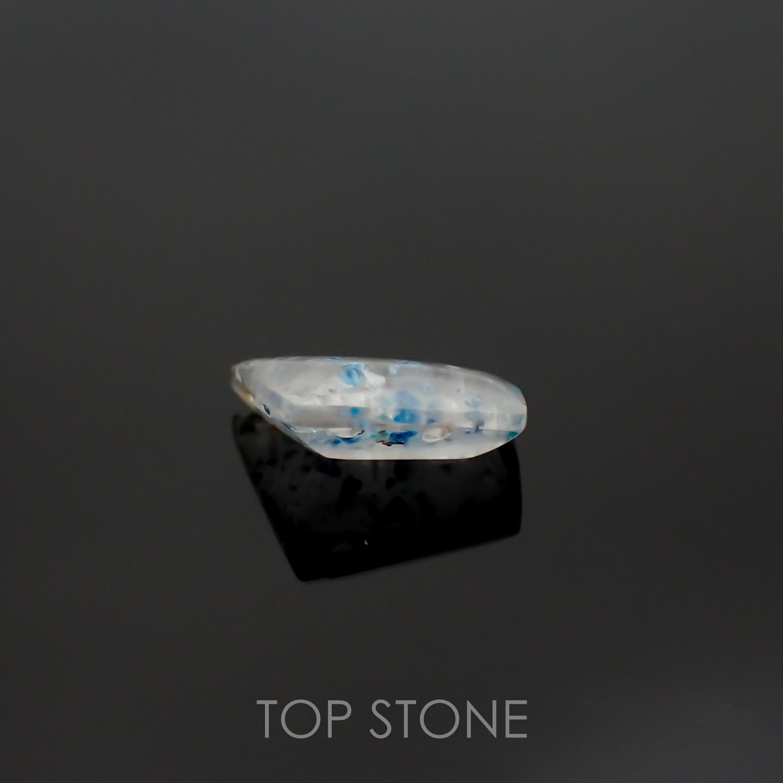 ◇バフカット◇パライバクォーツ ブラジル産 1.31ct[220115031]9.5x6.7mm前後
