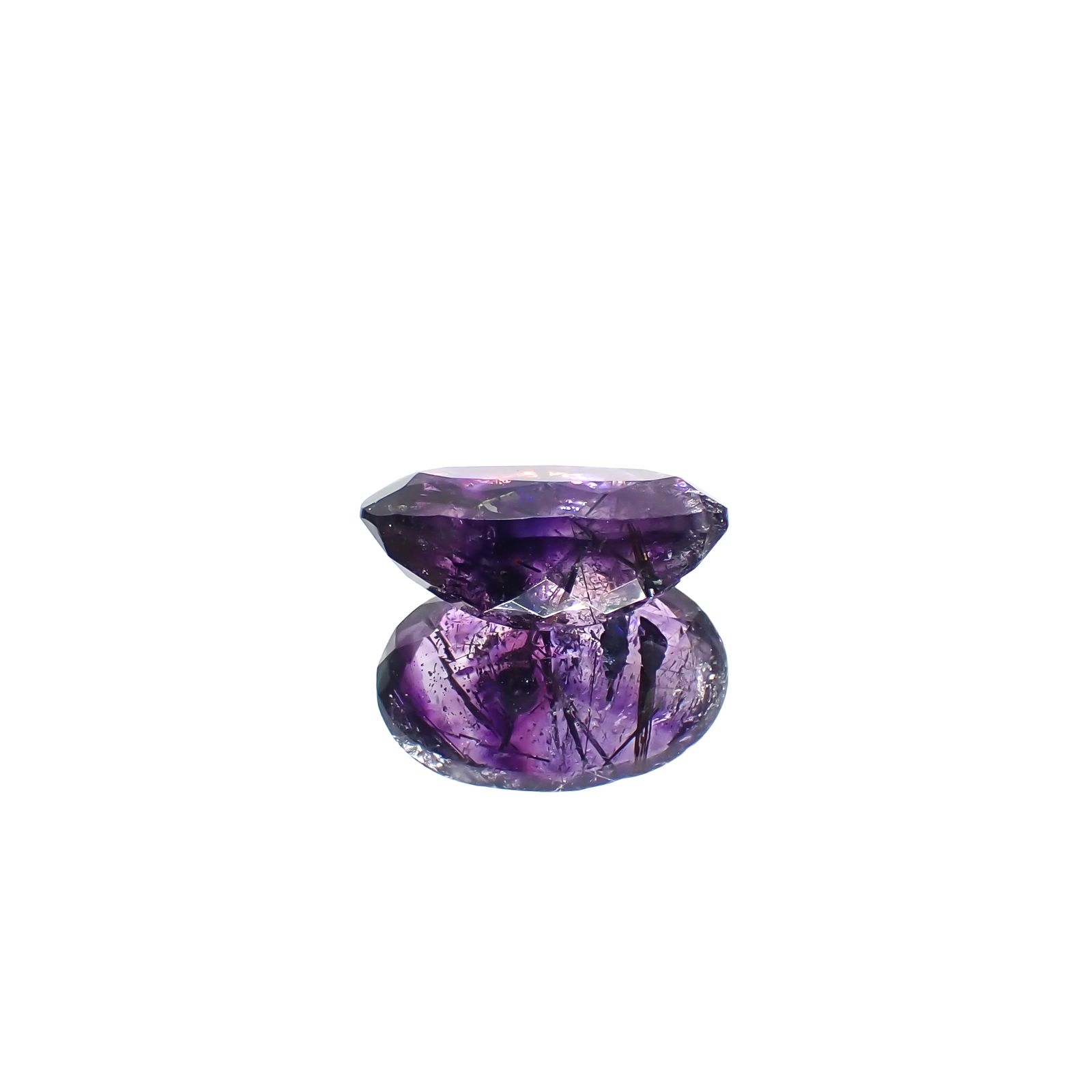 アメジストエレスチャル ナイジェリア産 6.63ct[240928869]15.5x10.5mm前後