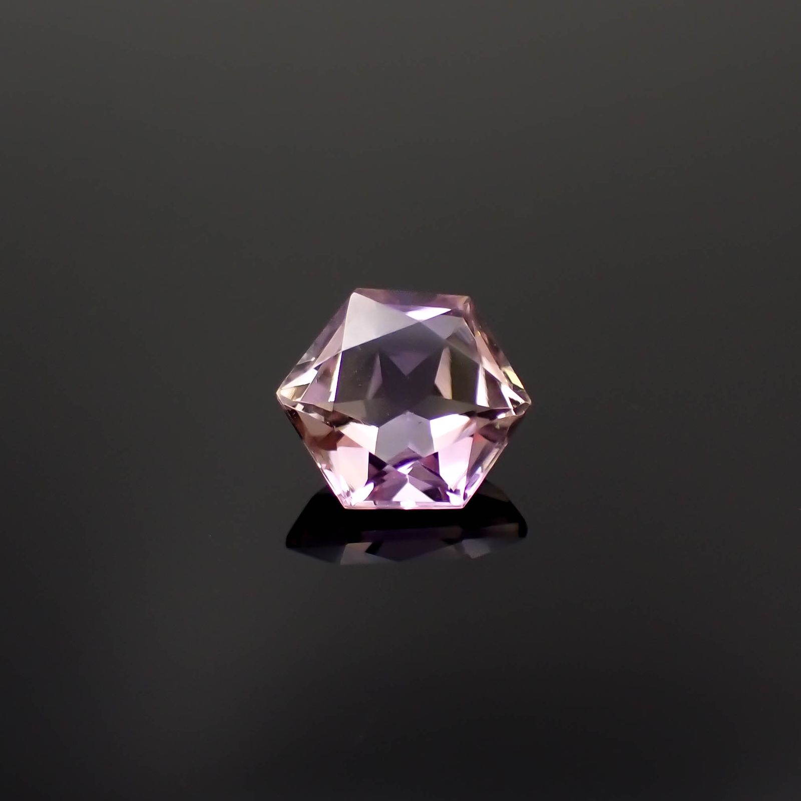 ◇ヘキサゴンカット◇アメトリン ブラジル産 2.95ct[230321194]9.2x9.1mm前後