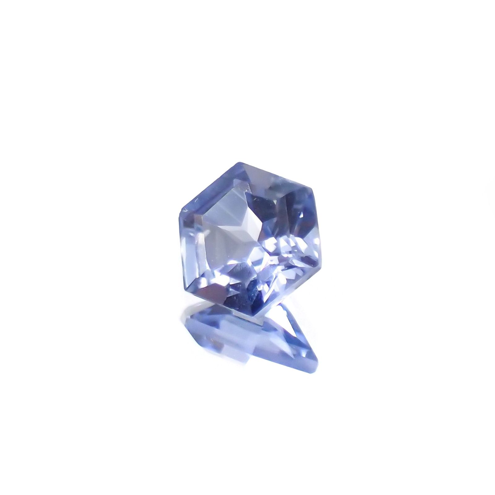 ◇ヘキサゴンカット◇サファイア(宝石名サファイア) マダガスカル産 識別済 0.27ct / 3.6x3.6mm前後 [260811055]