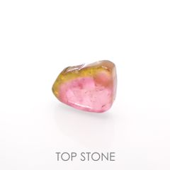 ウォーターメロントルマリン 原石スライス  ブラジル産 4.02ct[221018623]13.4x9.3mm前後