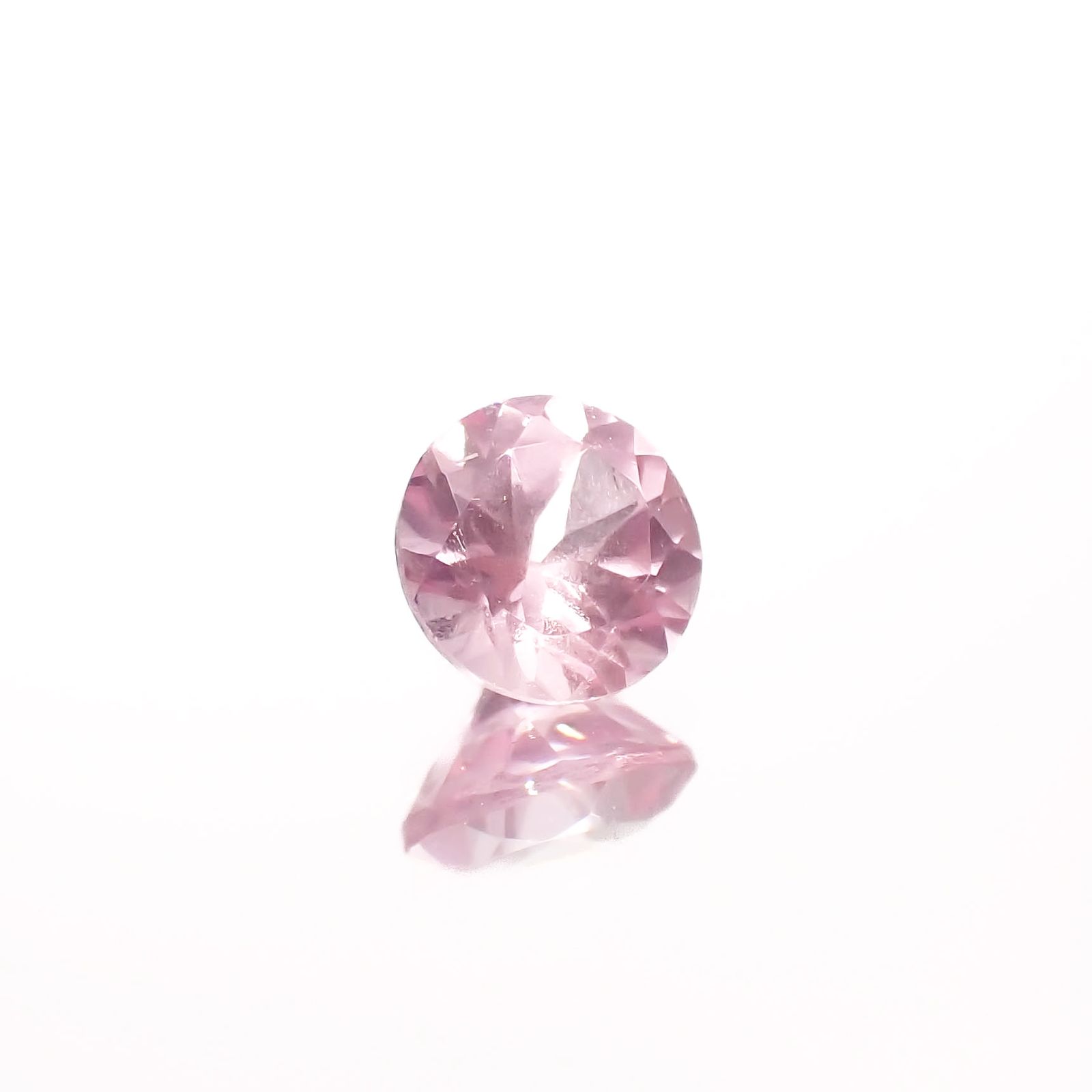 シルキーピンクスピネル タンザニア産 0.45ct[230421582]4.5x4.5mm前後