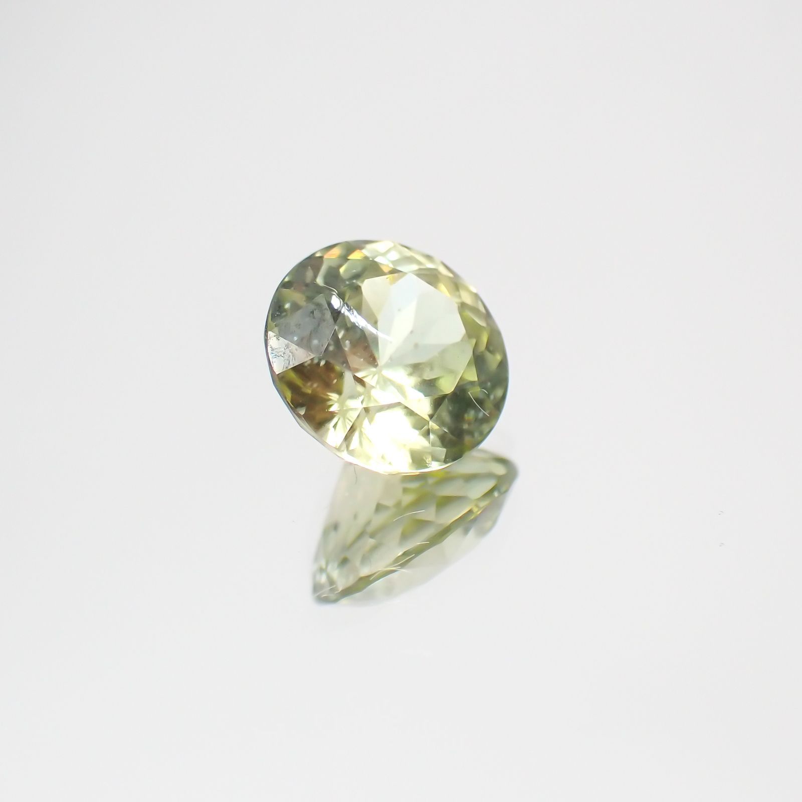 イエロージルコン(宝石名ジルコン)スリランカ/カンボジア産 1.93ct 識別済[230823195]7.1x7.1mm前後