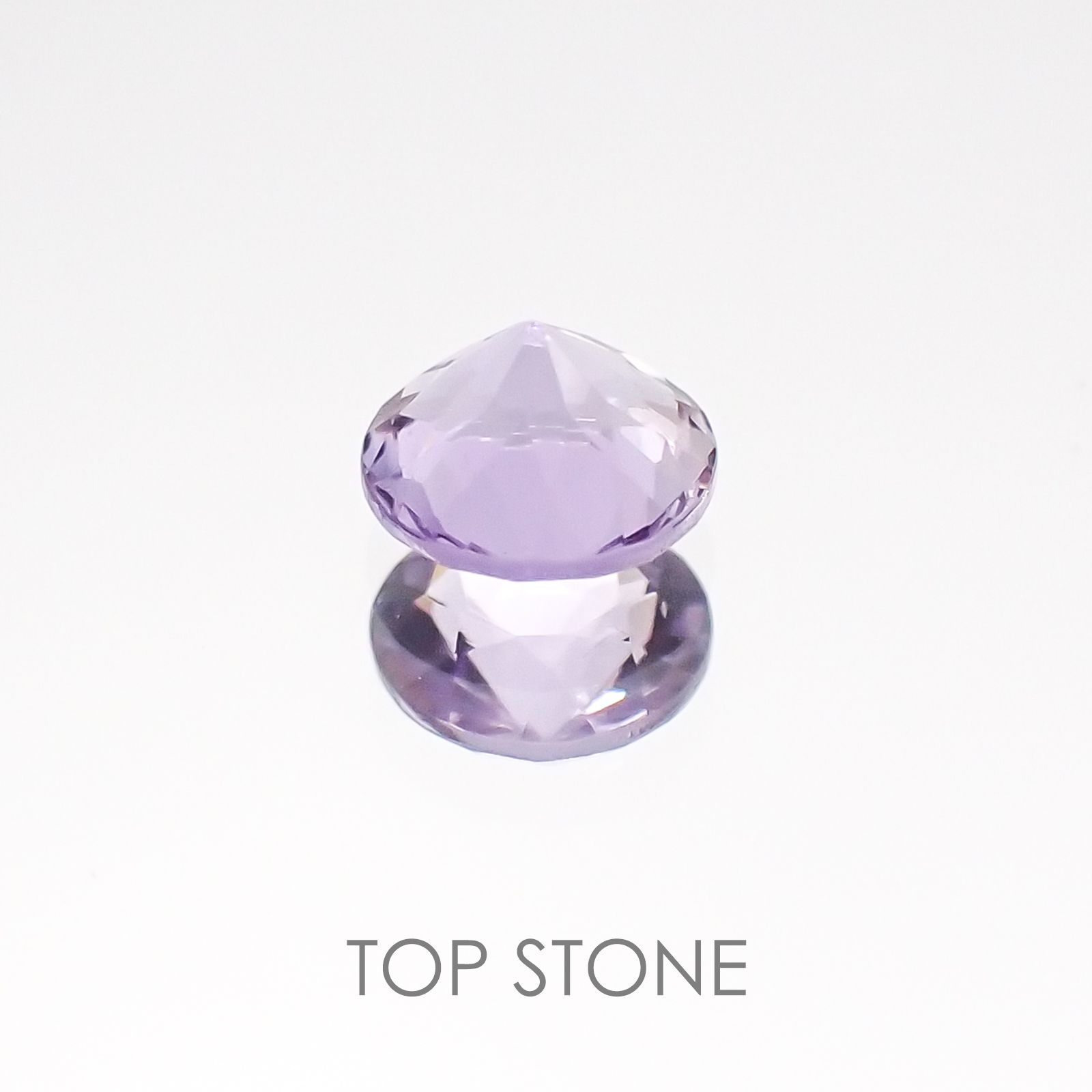 マリアライト(宝石名パープル・スキャポライト) スリランカ産 0.25ct 識別済[20117684]4.2×4.1mm前後