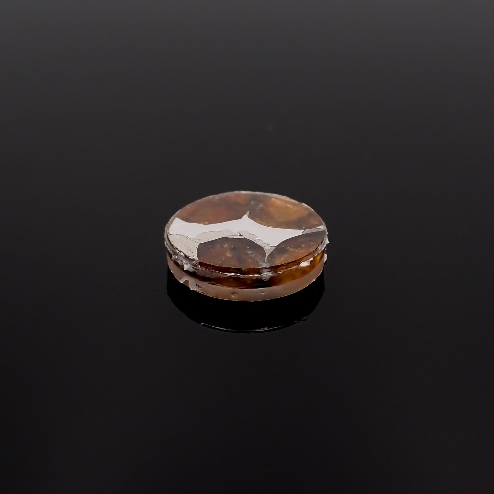 パラサイト隕石Sericho トリプレット 発見地：ケニア 4.42ct[231023673]12.2x12.2mm前後