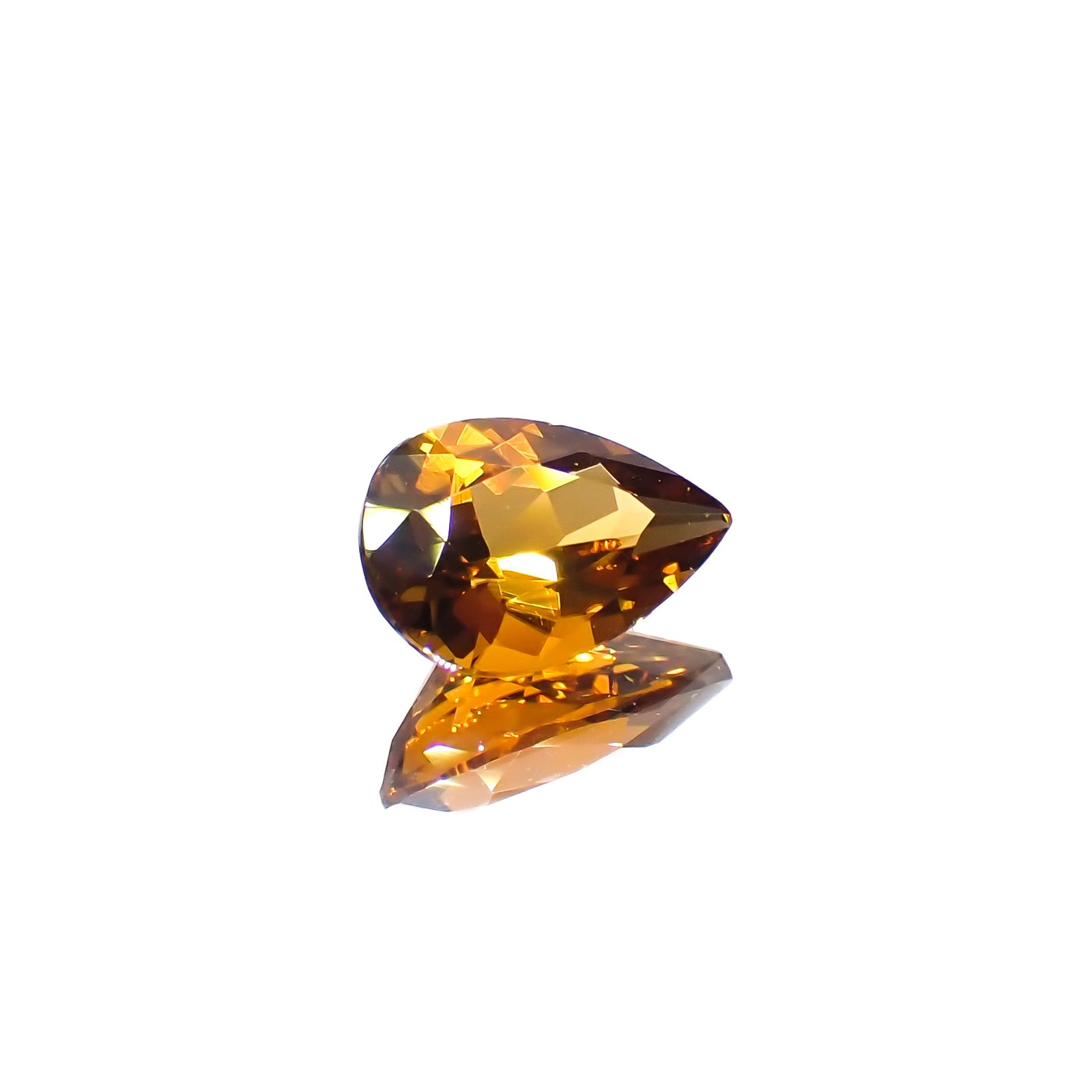 ゴールデントルマリン モザンビーク/コンゴ産 1.29ct[231225199]9x6.1mm前後