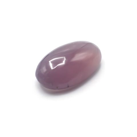 パープルカルセドニー(宝石名カルセドニー)インドネシア産 13.04ct 識別済[231124175]20.3x12.3mm前後