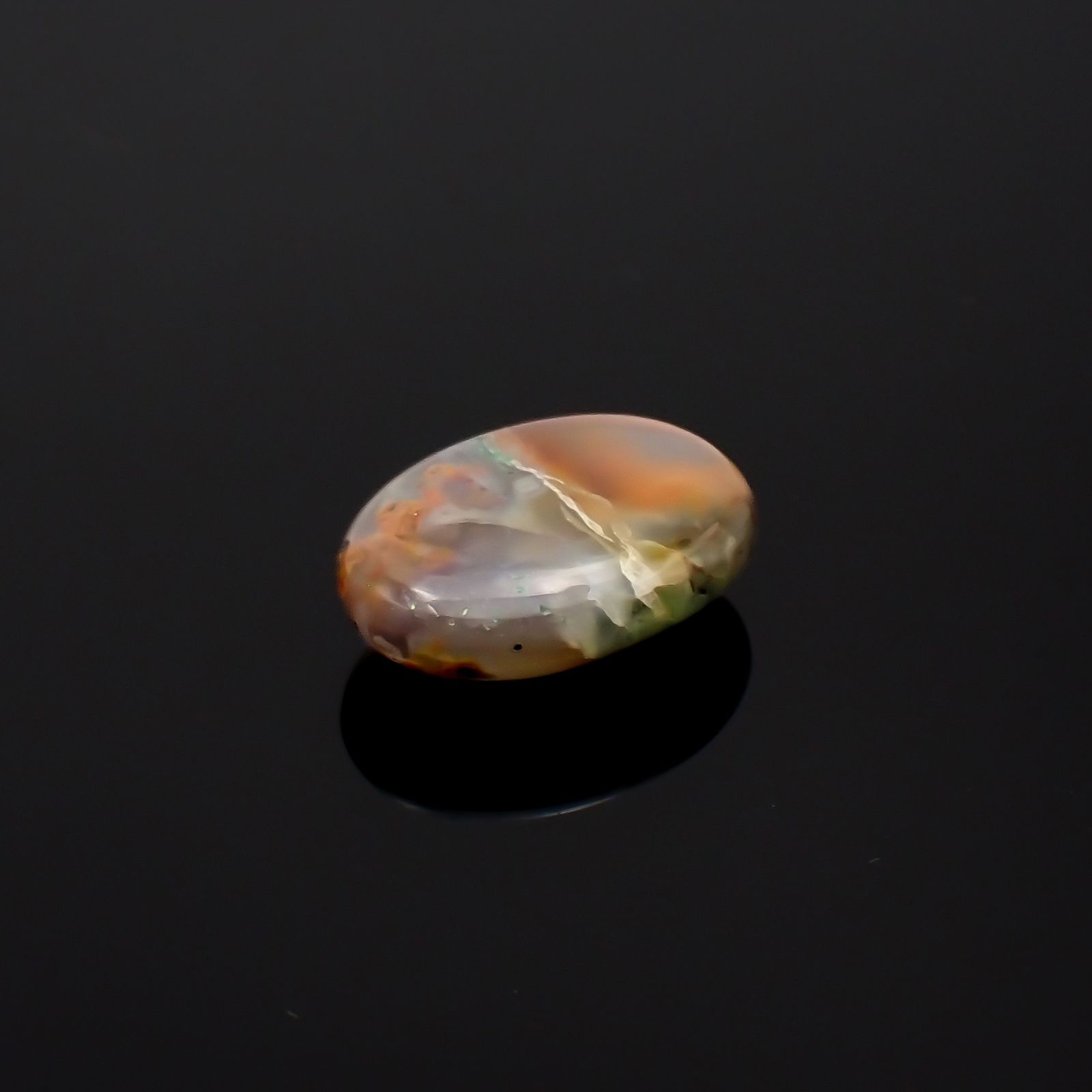 コッパークリソコラインカルセドニー インドネシア産 9.75ct[230722642]17.2x12.3mm前後