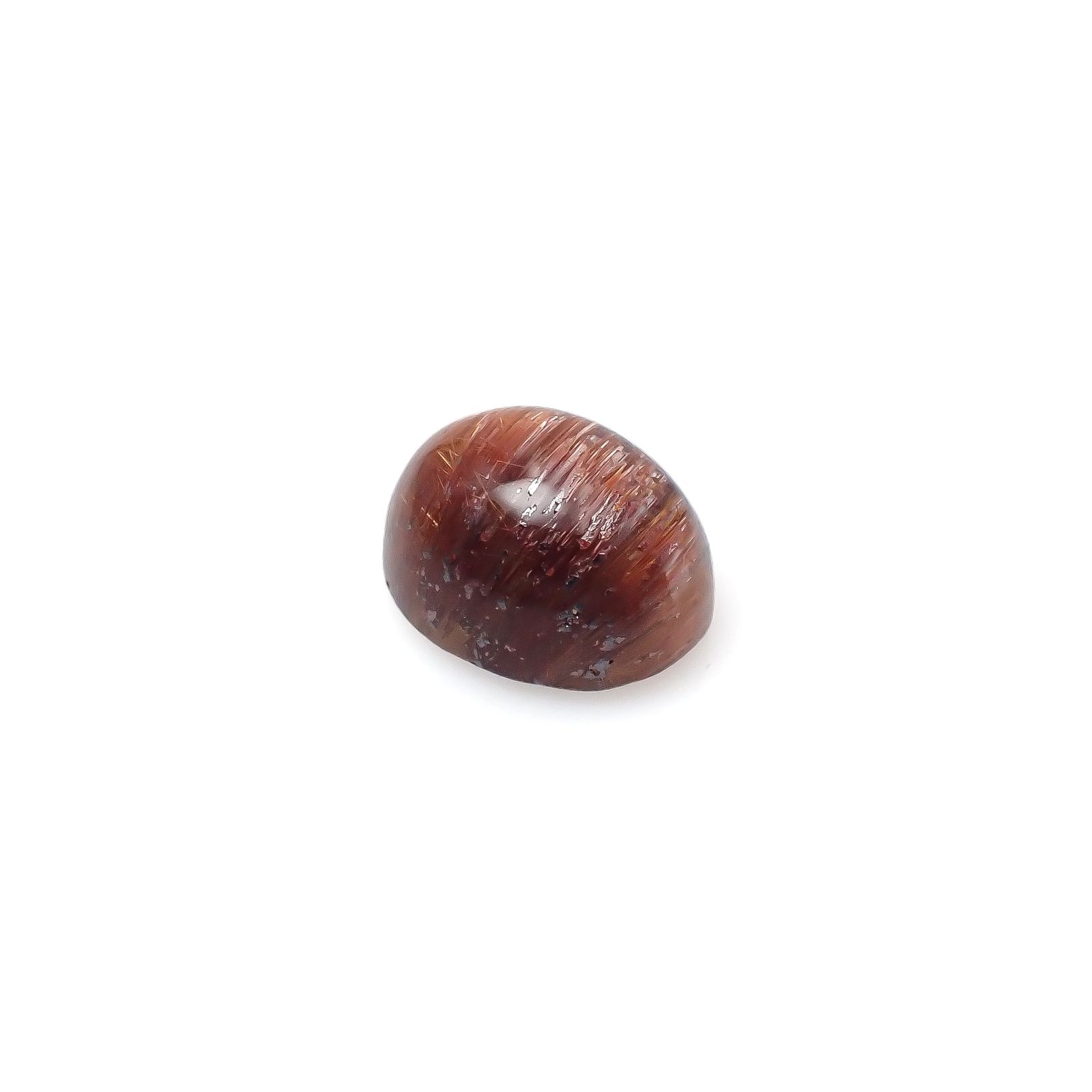ルチルクォーツ キャッツアイ ブラジル産 13.36ct[240427050]15.4x12.2mm前後