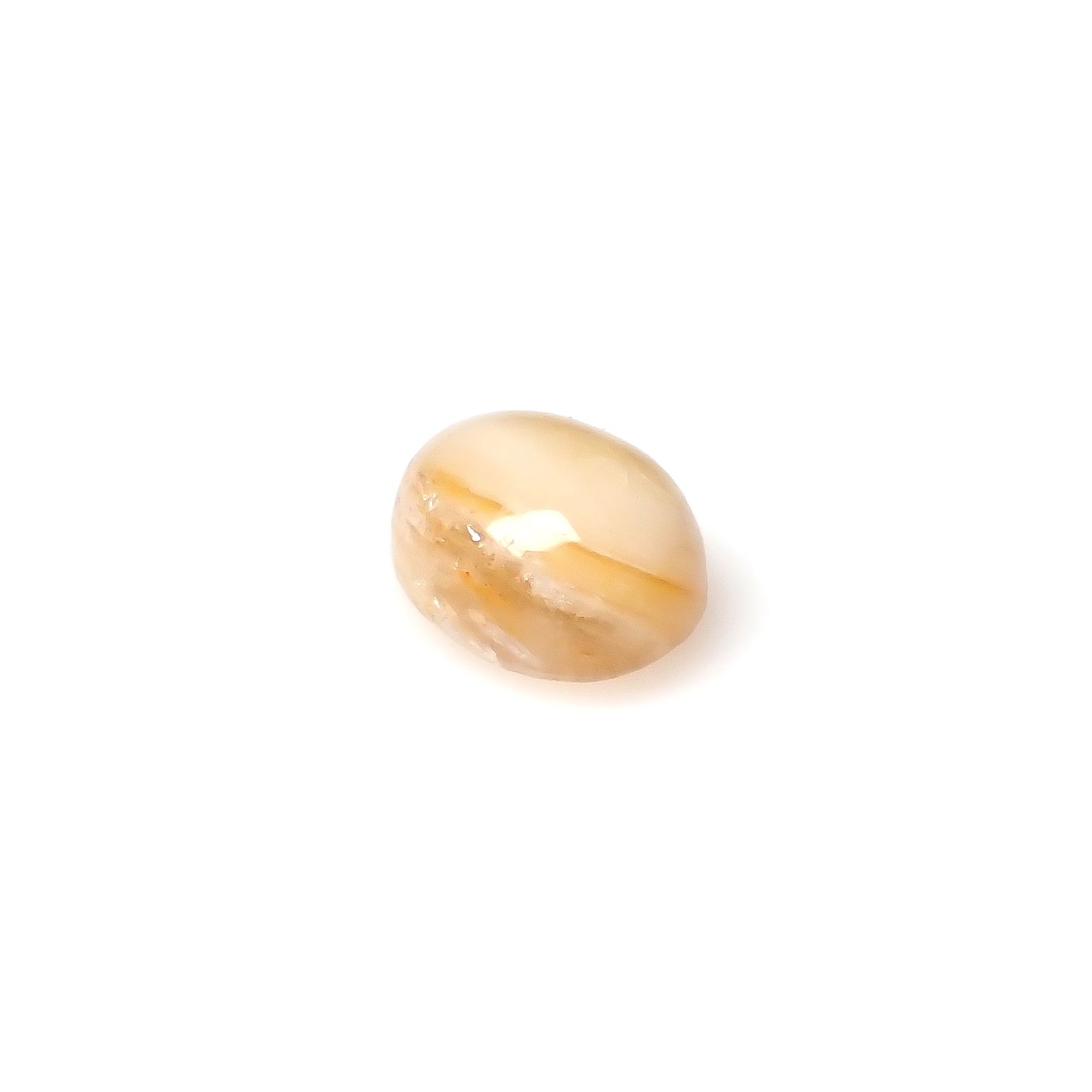 北海道石(北海道オパール) 北海道河東郡鹿追町然別産 3.38ct [250530387]10.7x8.4mm前後