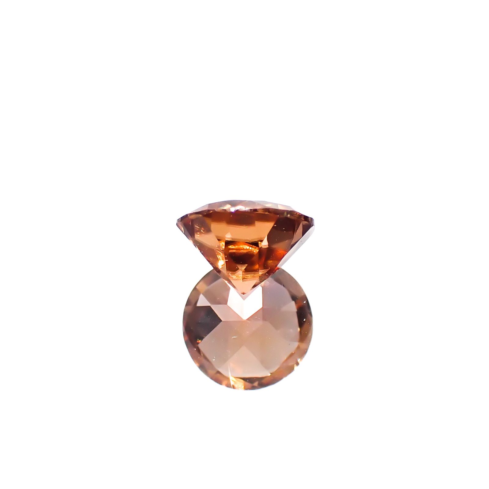 オレンジジルコン スリランカ/カンボジア産 1.48ct[240628110]6.5x6.4mm前後