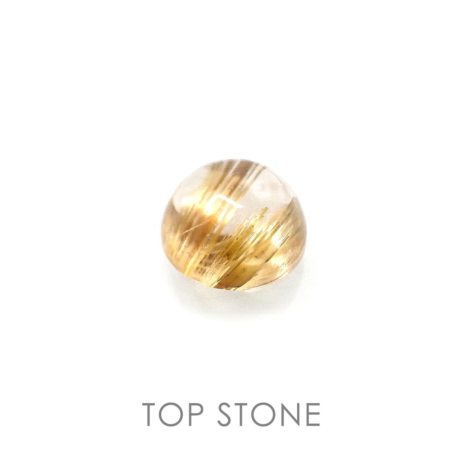 ルチルクォーツ ブラジル産 ルース 1.70ct[20084480]7.2×7.2mm前後