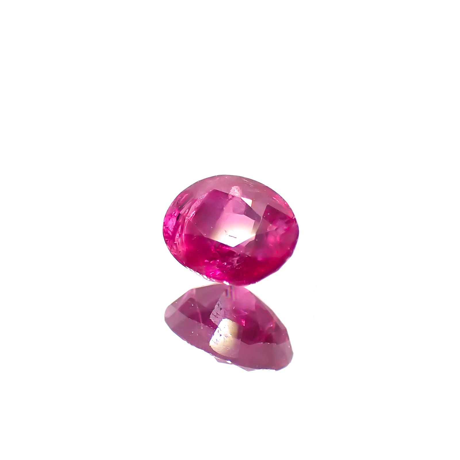 ルビー 非加熱 ビルマ産 0.37ct[240628047]4.5x3.6mm前後