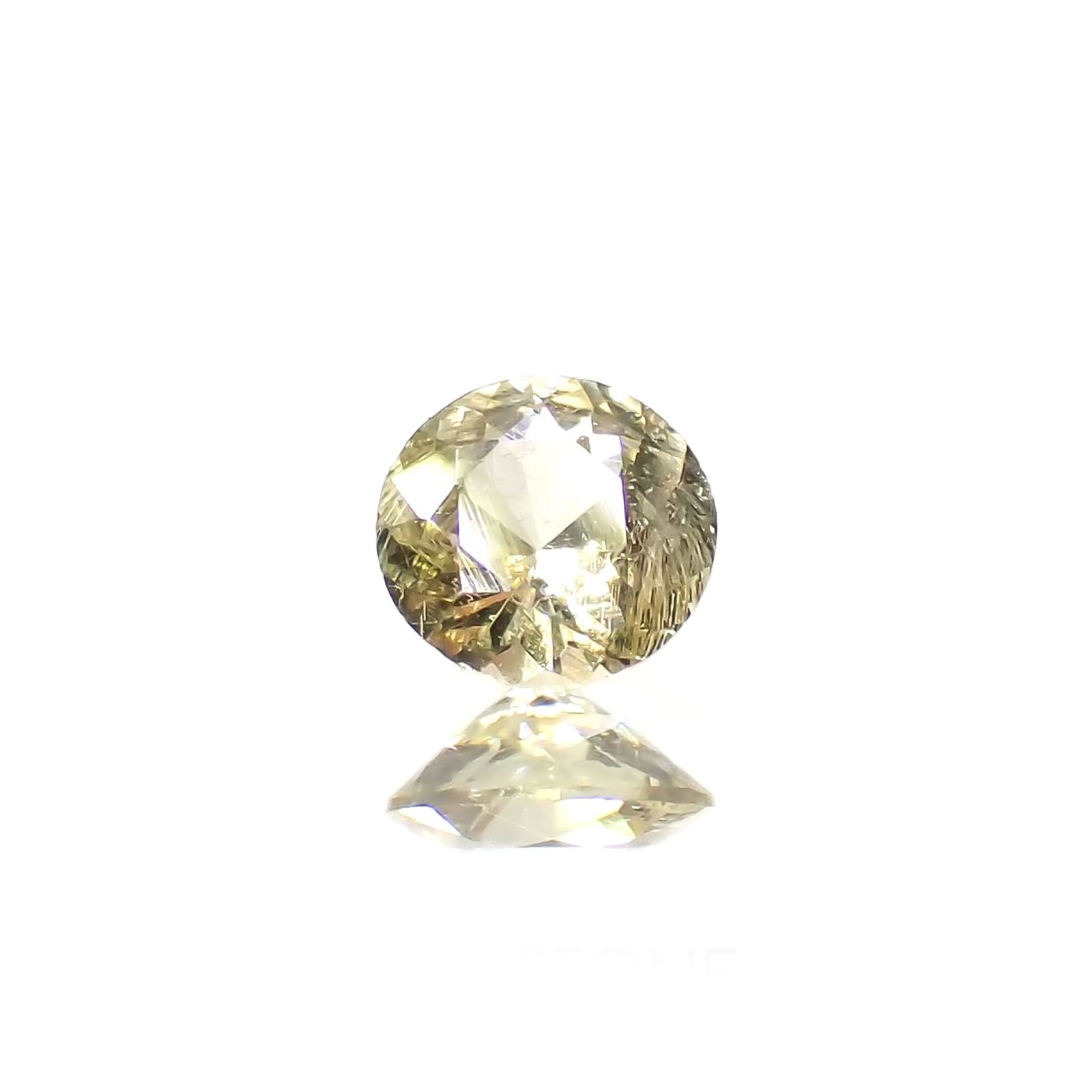 イエローダンビュライト(宝石名イエロー・ダンブライト)タンザニア産 識別済 0.092ct / 3x3mm前後 [260319630]