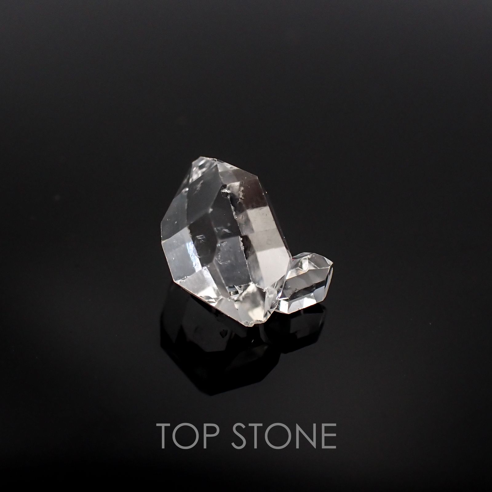 ハーキマーダイヤモンド アメリカ産 原石・結晶 3.36ct[20117554]11.4×9.8mm前後