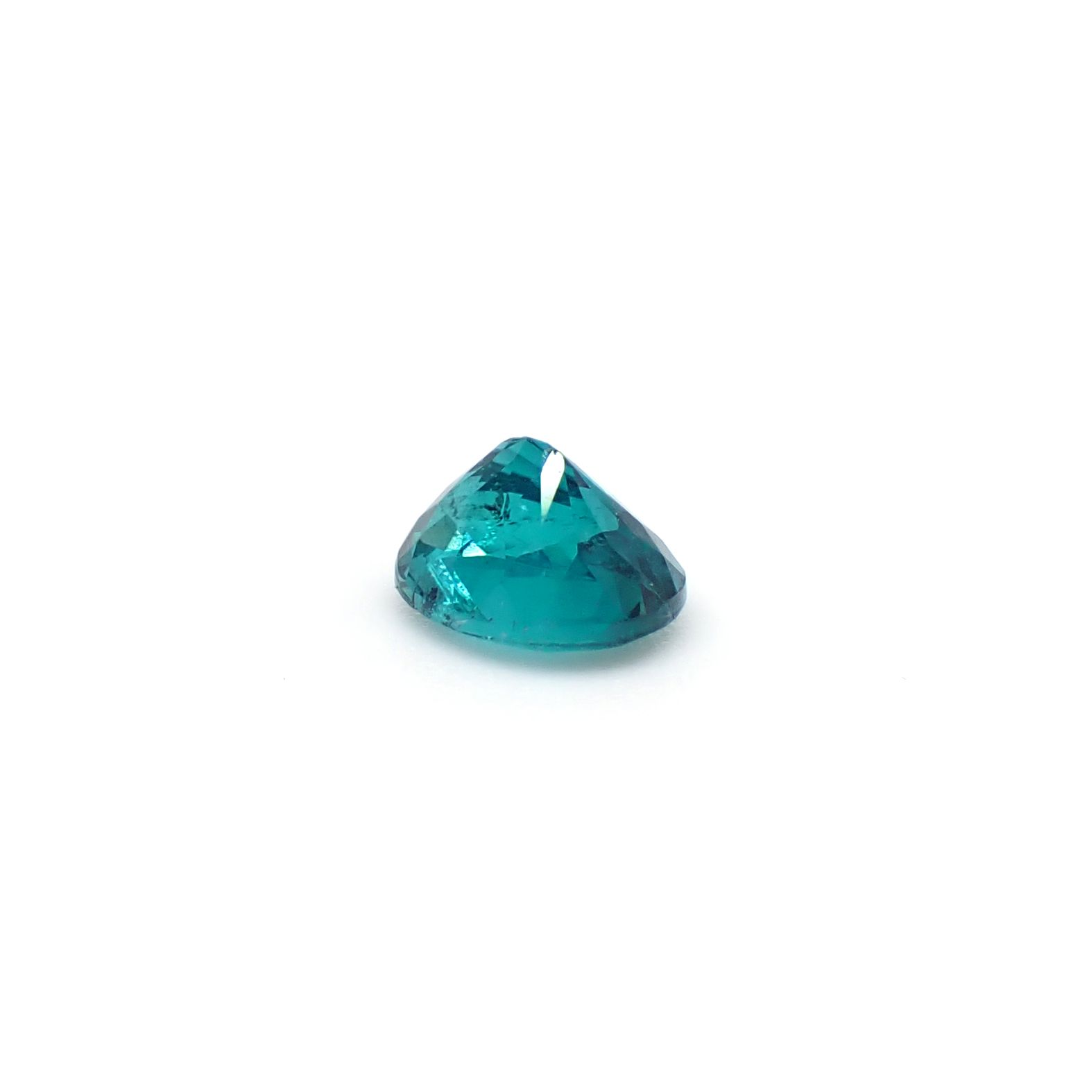 パライバトルマリン(宝石名トルマリン/別名パライバ・トルマリン)ブラジル産 GIA鑑付 0.48ct / 5.46x4.33mm前後 [260732609]