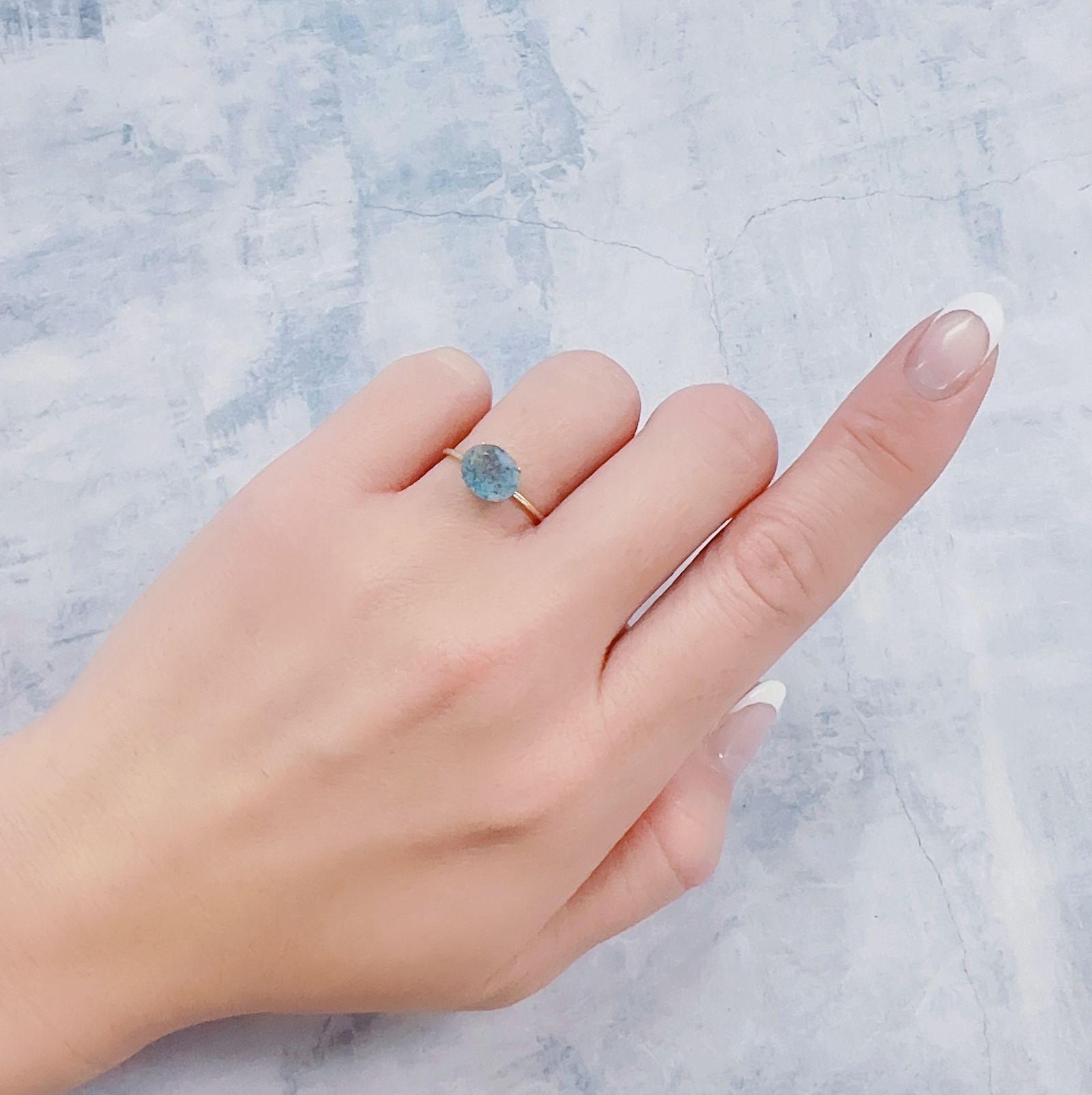 ラズライトインクォーツ アフガニスタン産 1.37ct[221219669]8.4x7mm前後