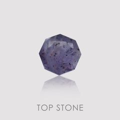 ◇オクタゴンカット◇ブラッドショットアイオライトSA インド産 ルース 0.26ct[210210080]3.9×3.9mm前後