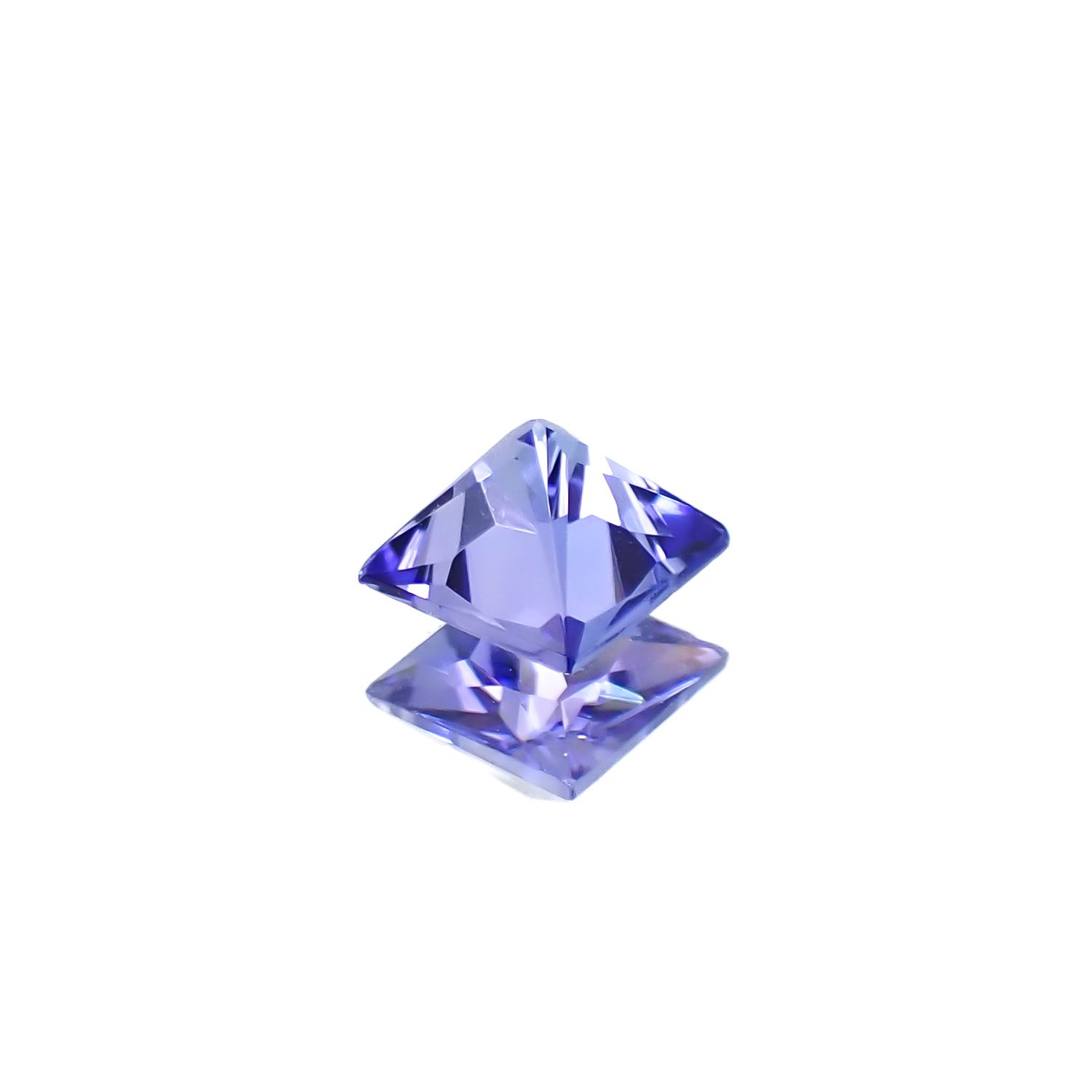 ◇プリンセスカット◇タンザナイト(宝石名タンザナイト)タンザニア産 0.72ct 識別済[250330000]5.1x5mm前後