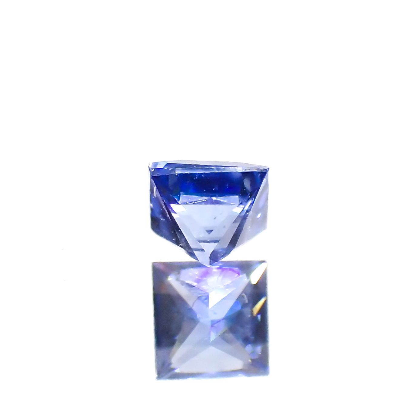 ◇プリンセスカット◇サファイア(宝石名サファイア)スリランカ産 0.17ct 識別済[230622449]2.8x2.8mm前後