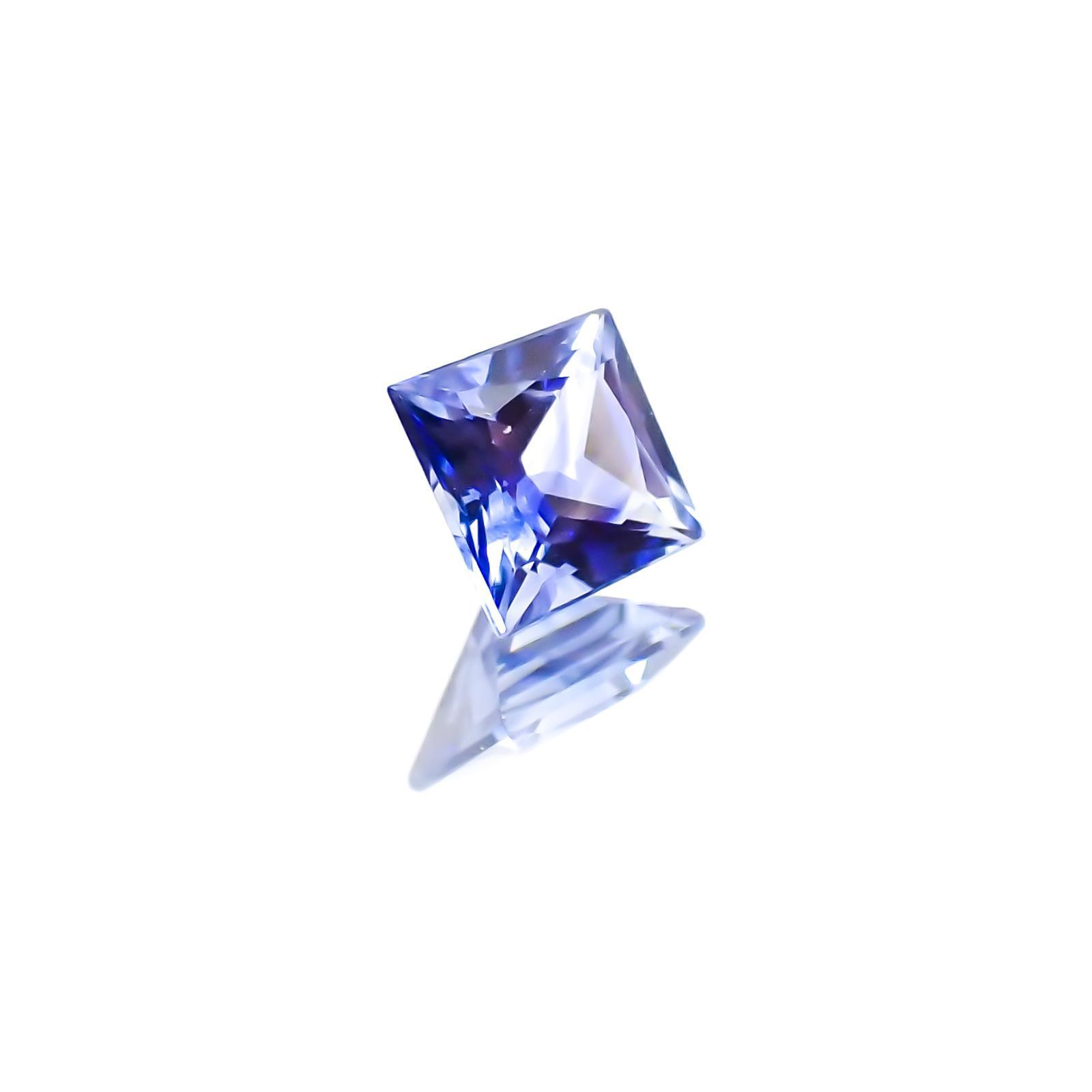 ◇プリンセスカット◇サファイア(宝石名サファイア)スリランカ産 0.18ct 識別済[230622457]3.1x3.1mm前後
