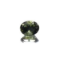 ゴールドシーンサファイア 非加熱(宝石名シーン・サファイア) ケニア産 識別済 0.54ct / 5x4mm前後 [260812071]
