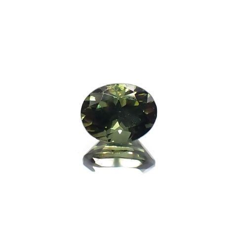 ゴールドシーンサファイア 非加熱(宝石名シーン・サファイア) ケニア産 識別済 0.54ct / 5x4mm前後 [260812071]