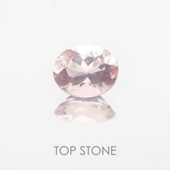 ローズクォーツ(宝石名ローズ・クォーツ) モザンビーク産 0.38ct 識別済[20117776]5.4×4.3mm前後