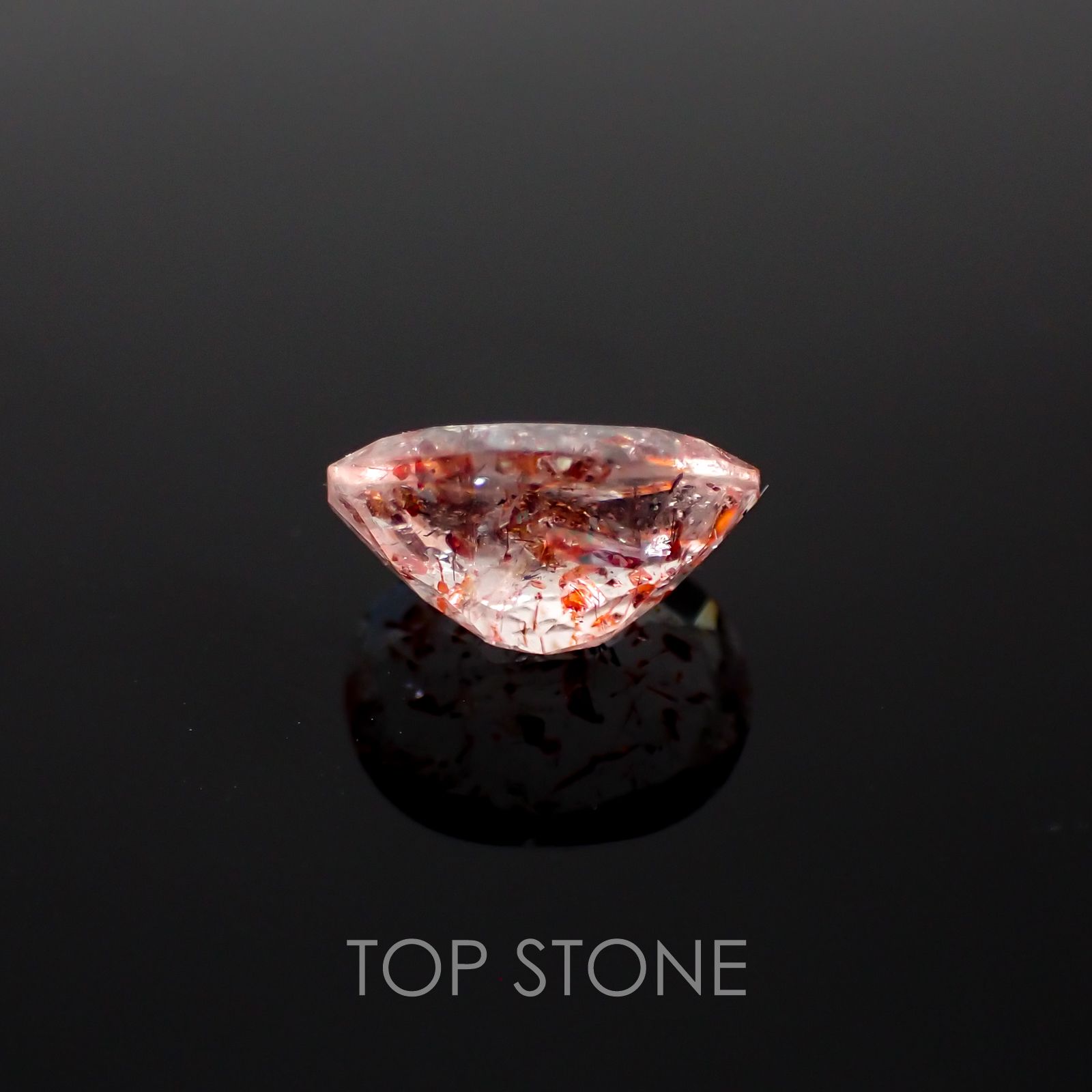 ファイヤークォーツ ナイジェリア産 1.49ct[210410201]8.7×6.8mm前後