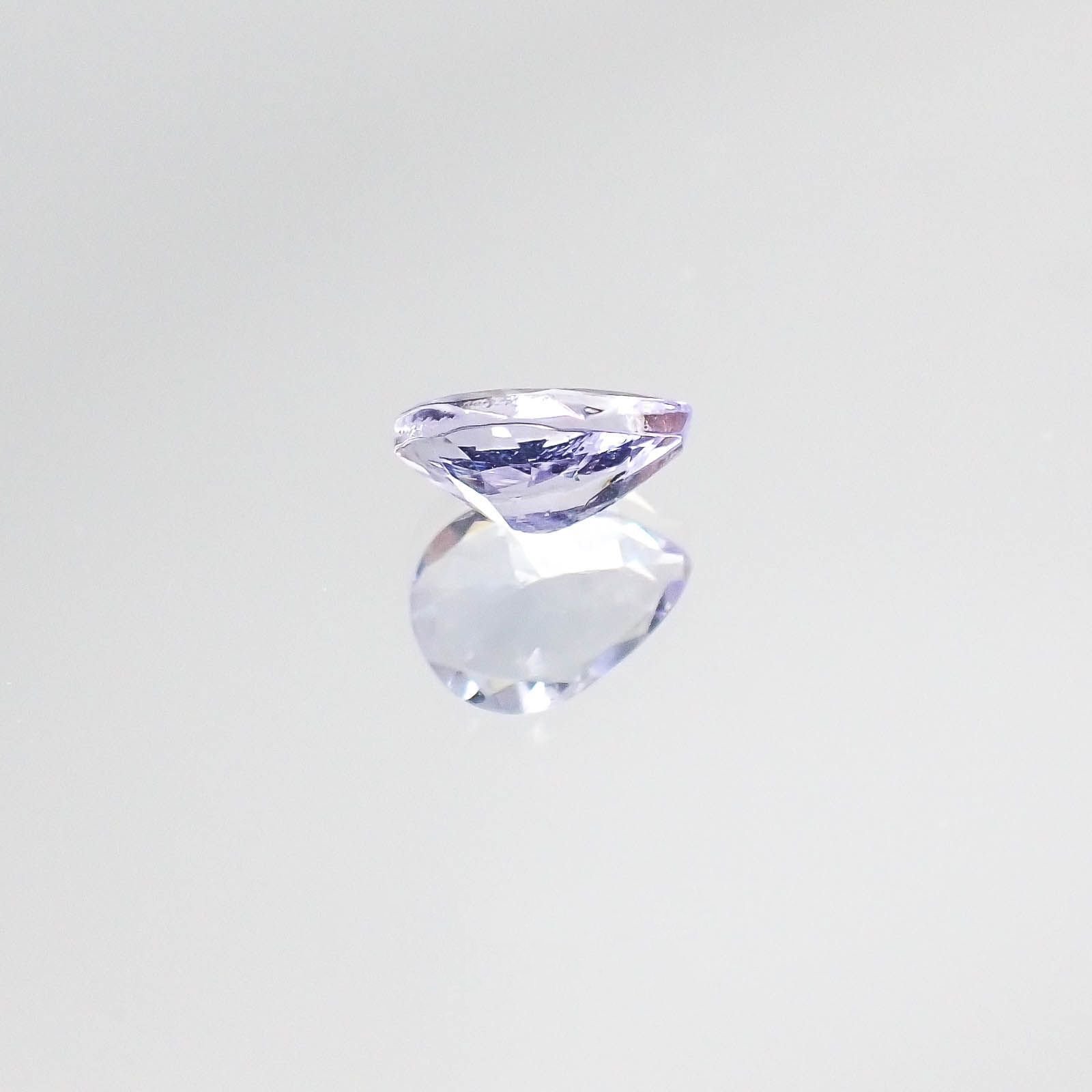 ラベンダーゾイサイト(宝石名ゾイサイト)タンザニア産 0.73ct 識別済[230522018]6.9x5.1mm前後