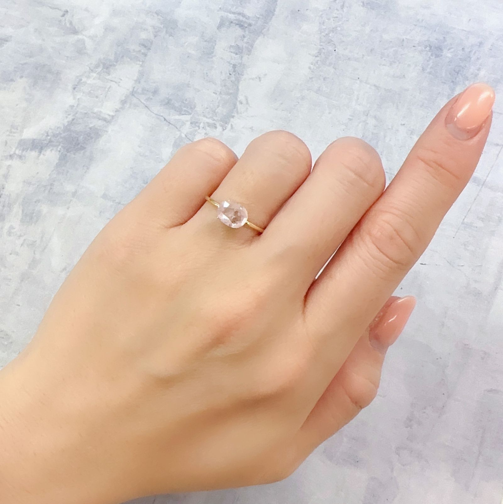 ピンクグロッシュラーガーネット ミャンマー産 1.09ct[230220345]7.5