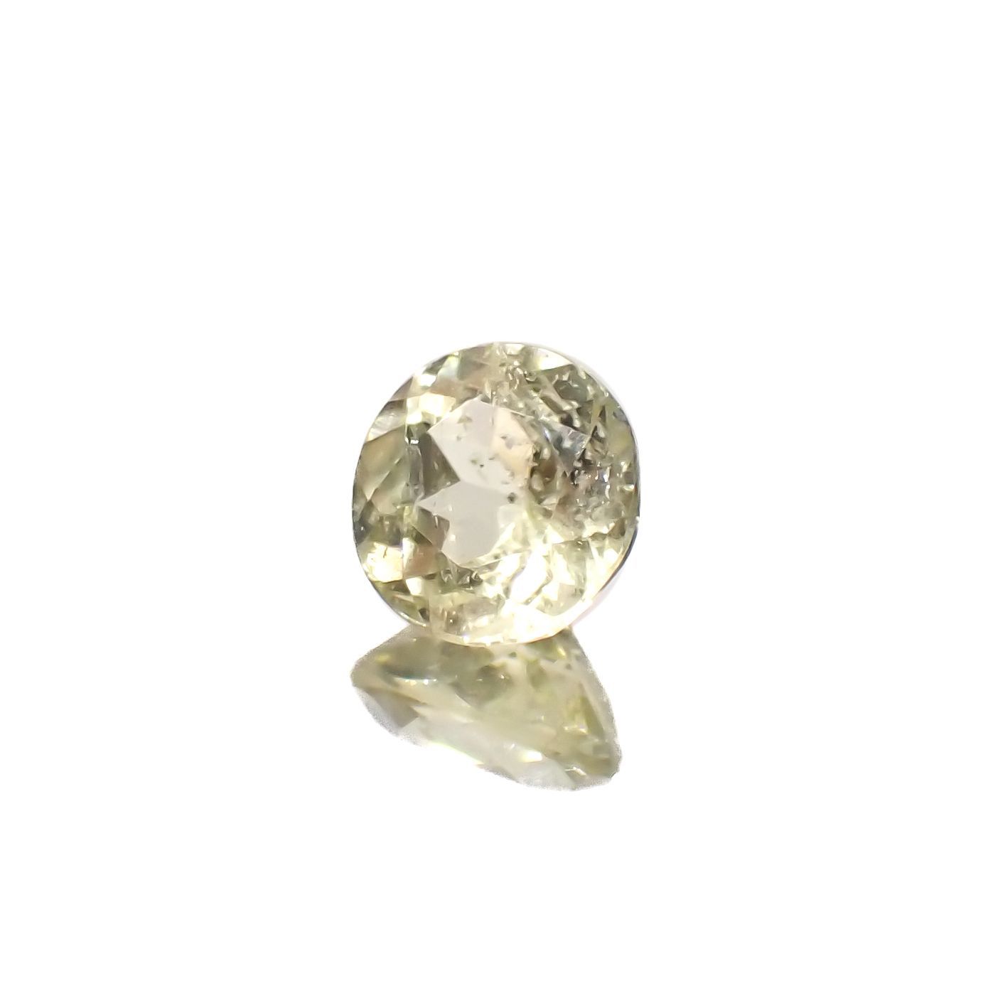 ブラジリアナイト(宝石名ブラジリアナイト)ブラジル産 0.87ct 識別済[230220692]6.1x6mm前後