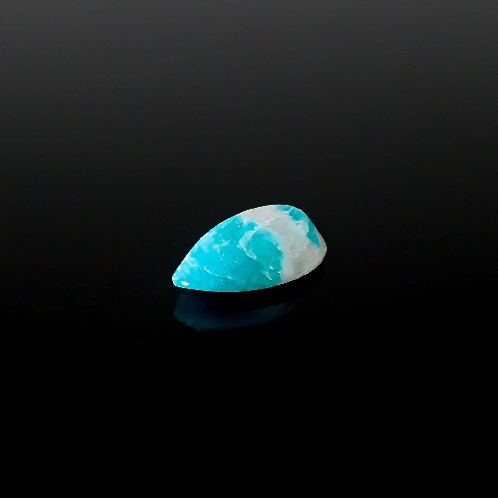 マトリックスアマゾナイト(アマゾナイトインクォーツ/フェルドスパー) ブラジル産 3.87ct[240226335]15.2x8.6mm前後